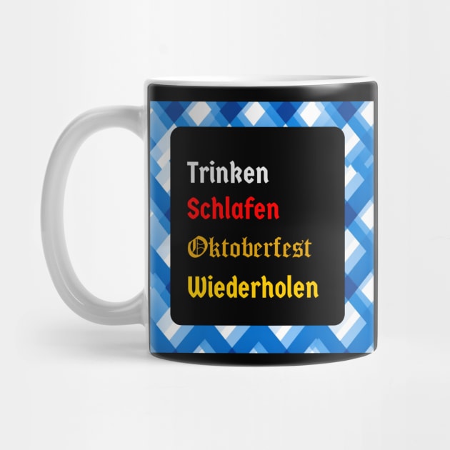 Eat, Sleep, Oktoberfest, Repeat (bavaria version,logo) by printedperfection